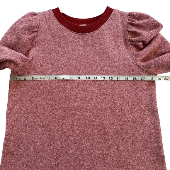 LOFT Red and White Patterned Sweater - Picture 9 of 16